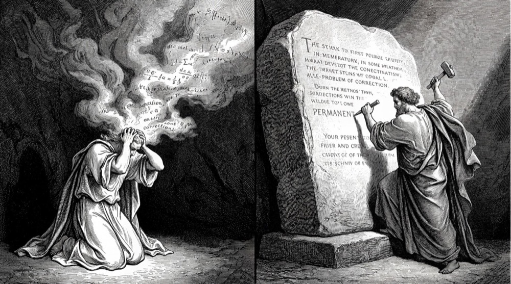 Corrections in your head vs. carved in stone